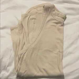 lululemon athletica ribbed Cream Tank Top